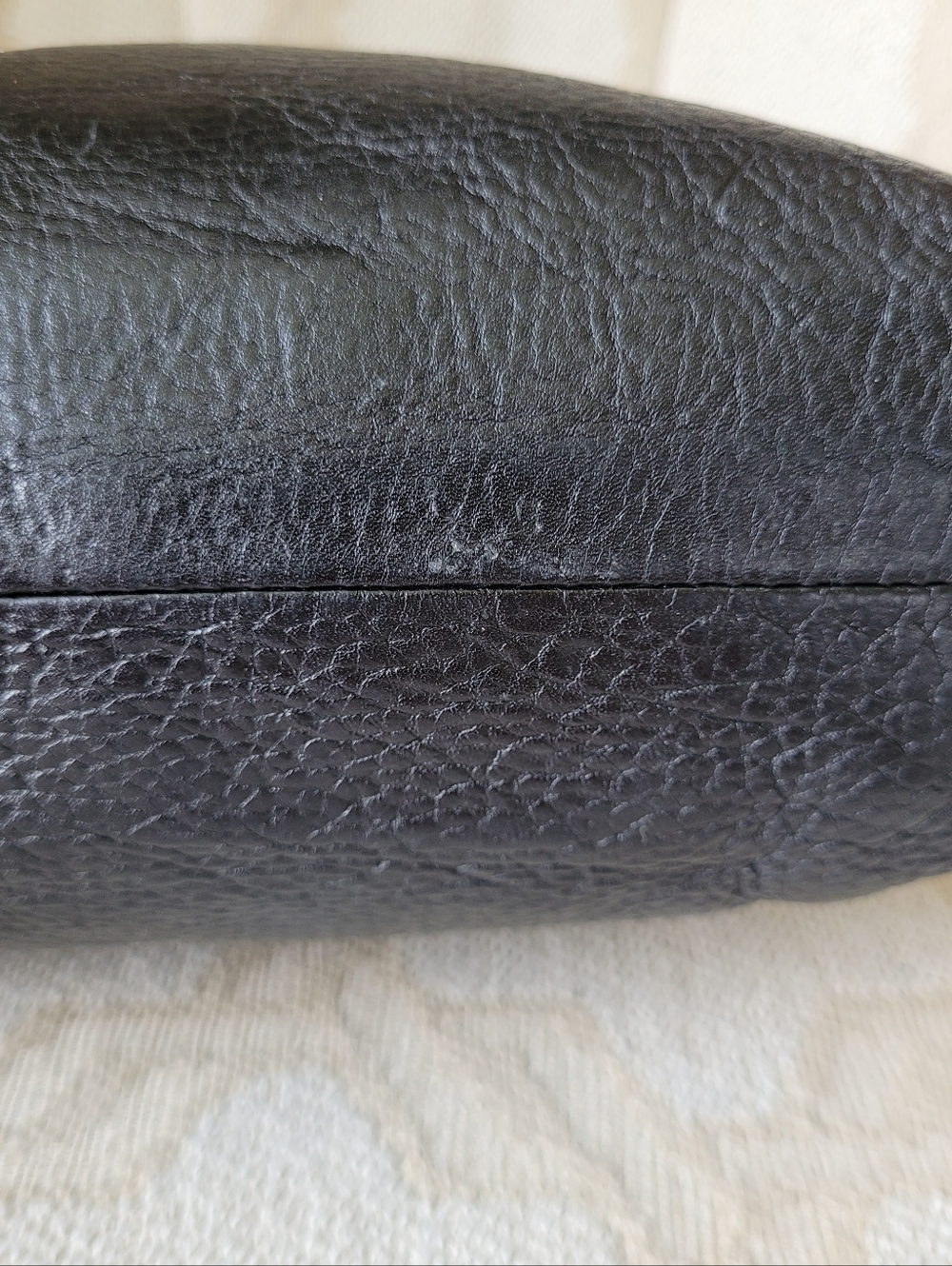 COWBOYSBAG LEATHER CROSSBODY BAG PURSE ADJUSTABLE ZIPPER BLACK SILVER - Picture 14 of 16